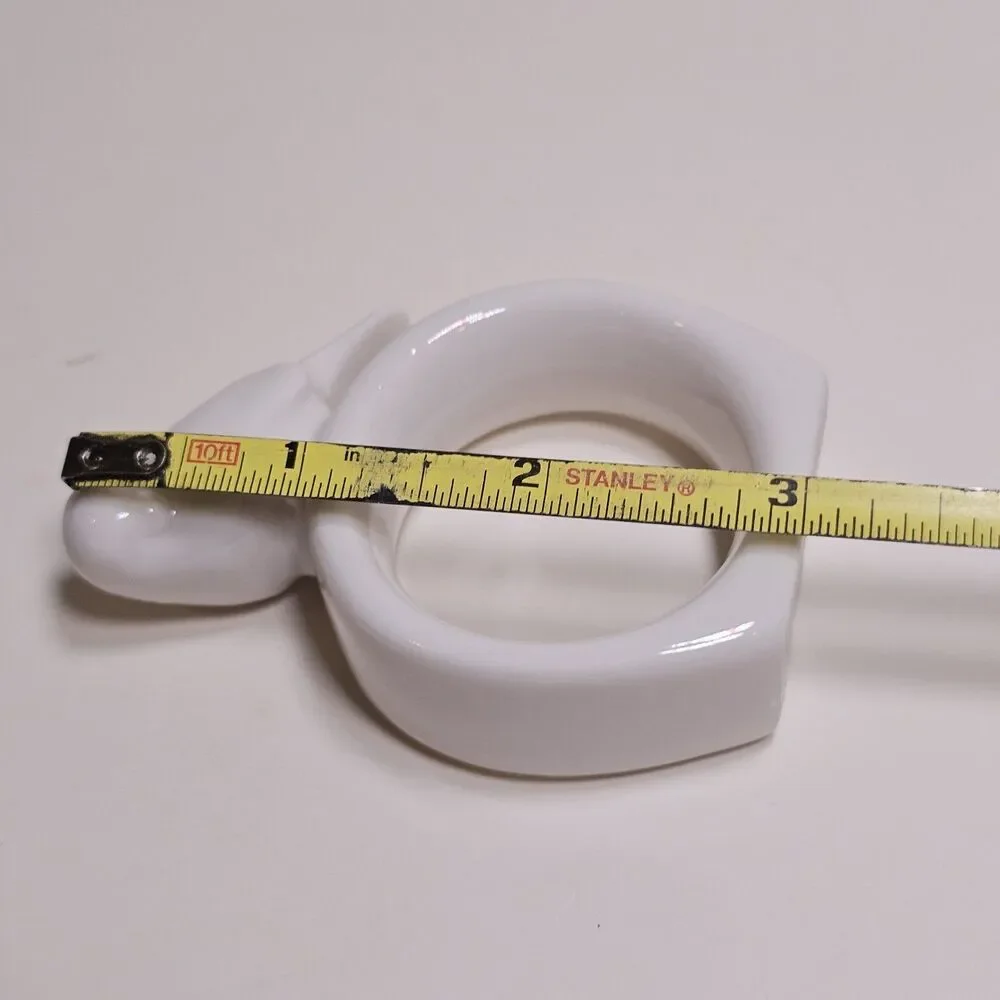 Napkin rings small birds ceramic unmarked new in box